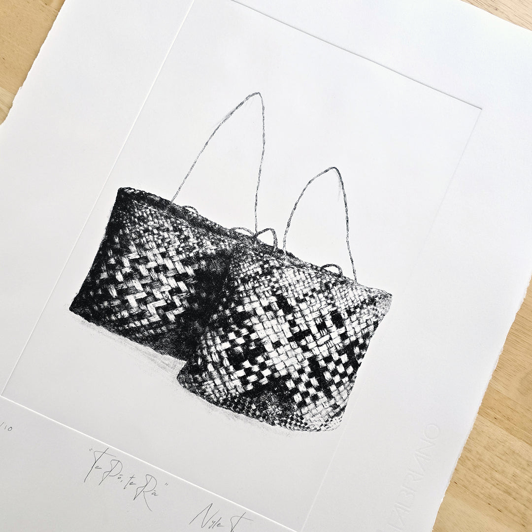 TE PŌ, TE RĀ - Ltd Edition Dry Point Etching Print