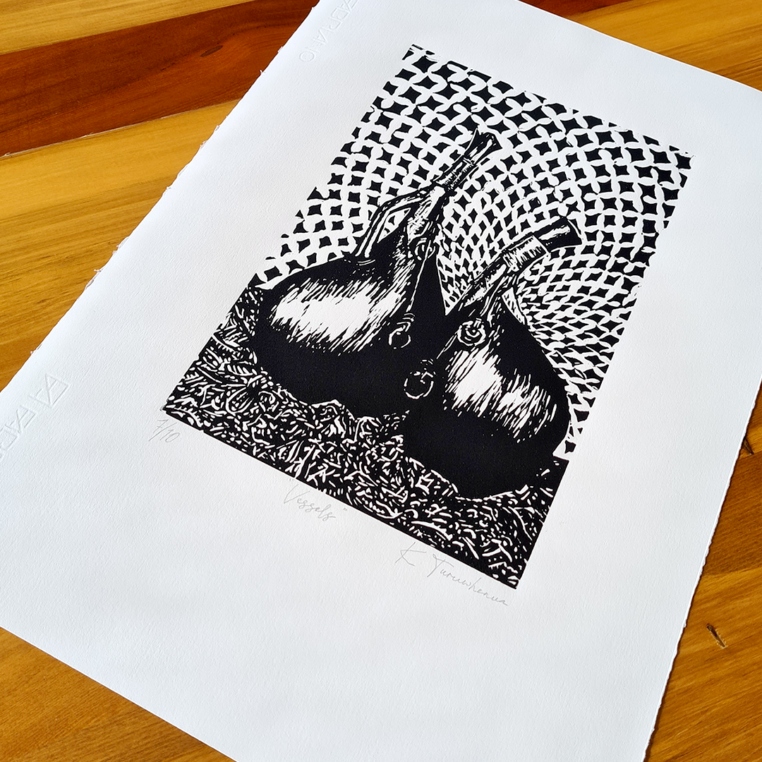 Vessels - Limited Edition Lino Print