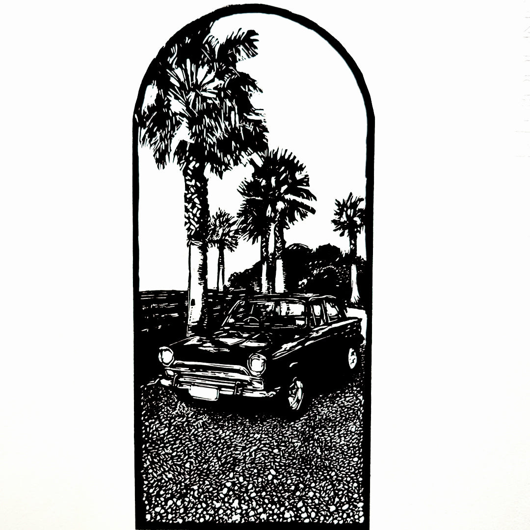 Sunday Drive - Limited Edition Lino Print