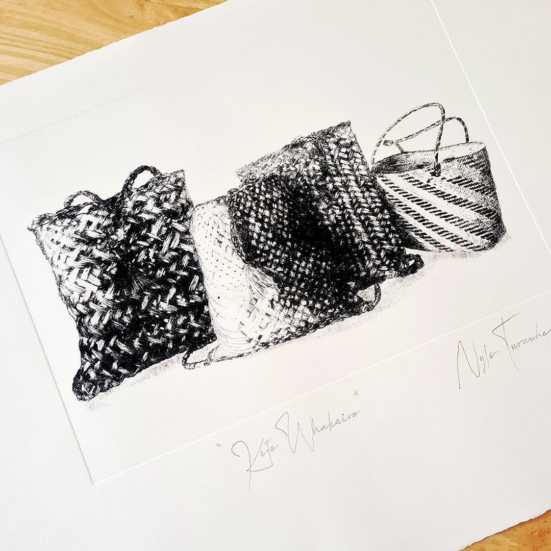 KETE WHAKAIRO - Limited Edition Dry Point Etching Print