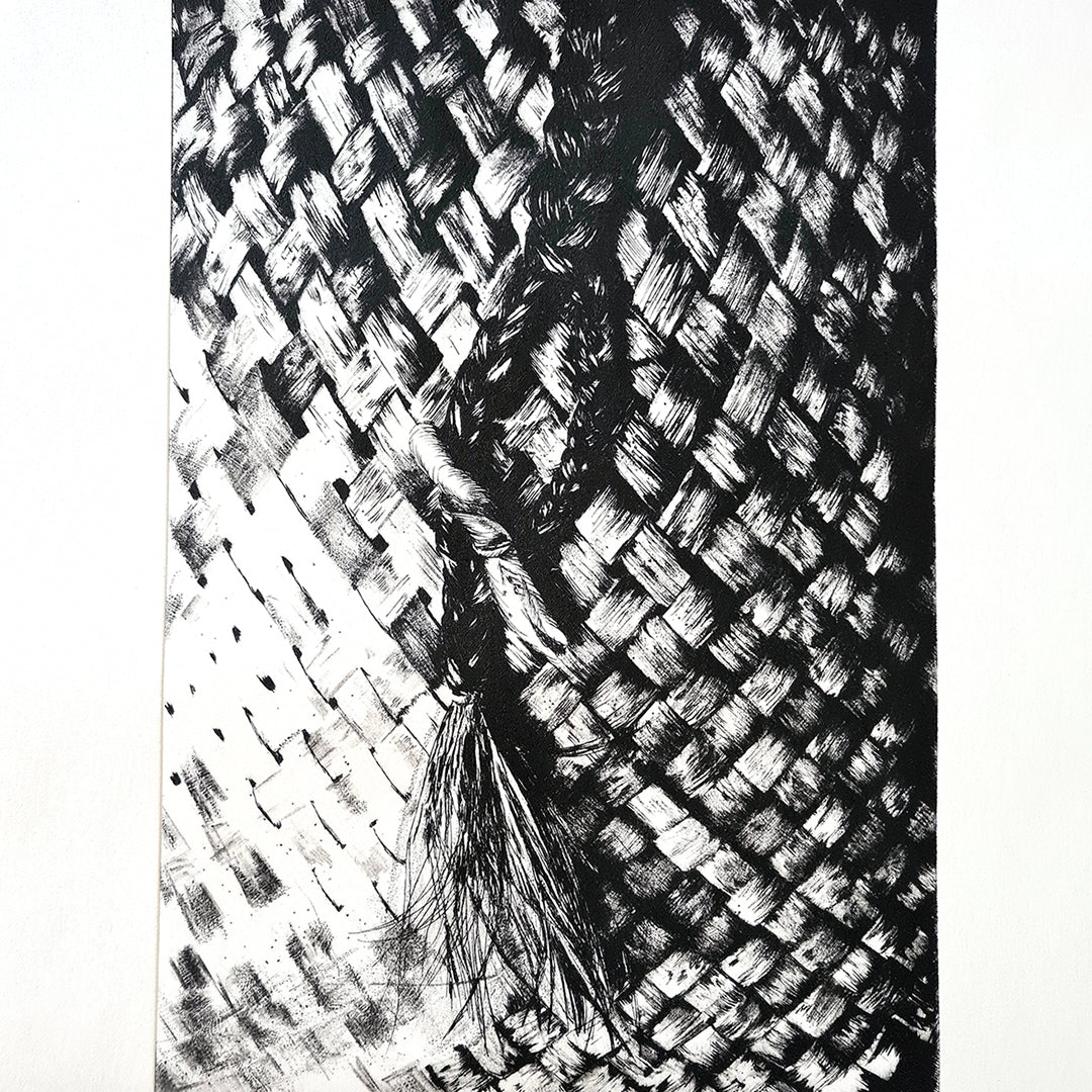 KETE WHATU - Limited Edition Dry Point Etching Print