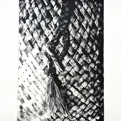 KETE WHATU - Limited Edition Dry Point Etching Print