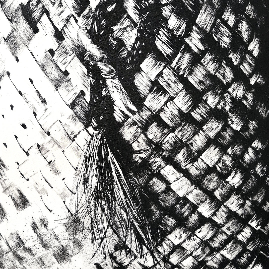 KETE WHATU - Limited Edition Dry Point Etching Print