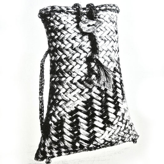 KETE PĪKAU - Ltd Edition Dry Point Etching Print