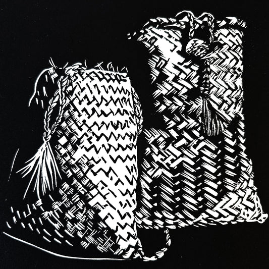 NGĀ KETE PIKAU - Lino Print