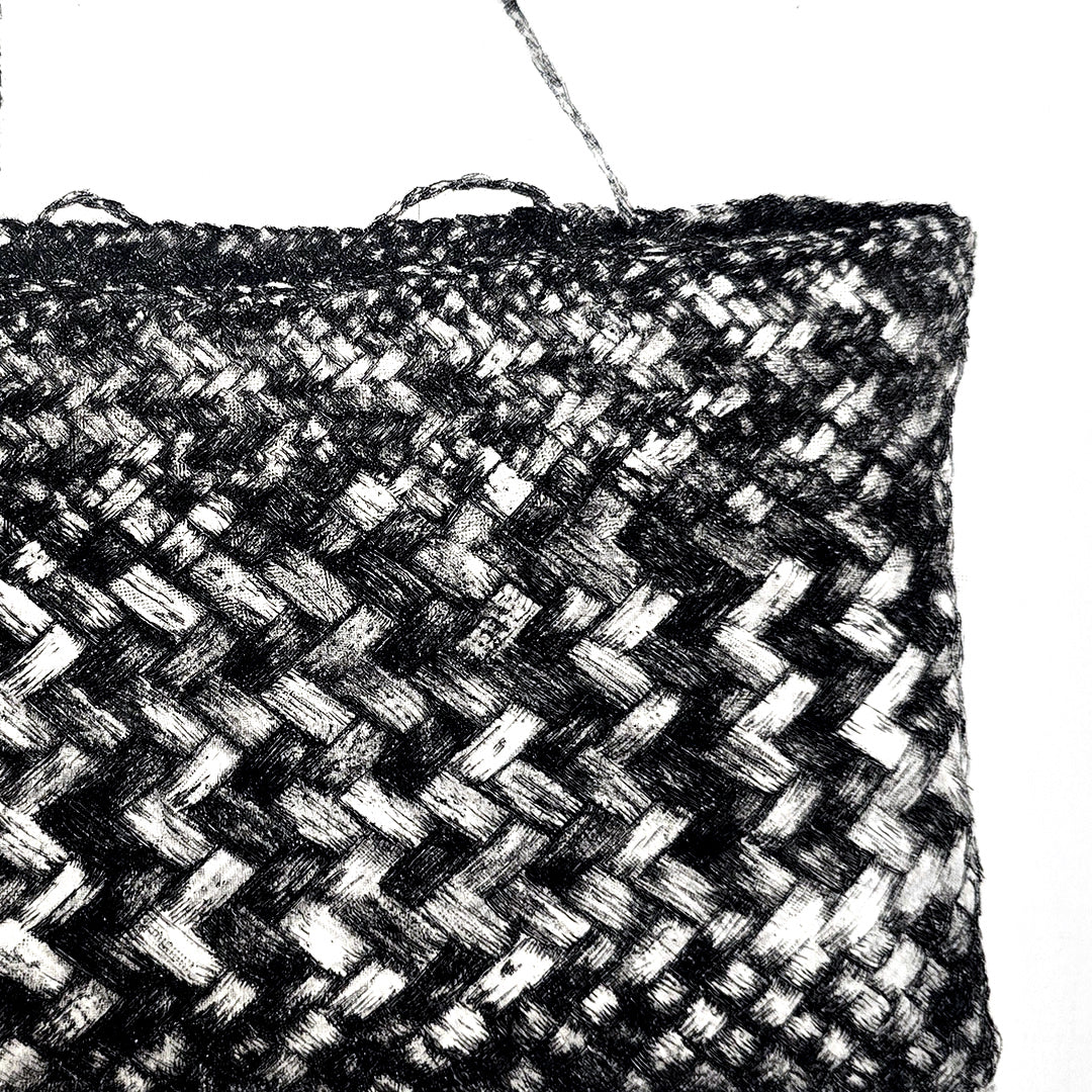 KETE TUAURI - Ltd Edition Dry Point Etching Print