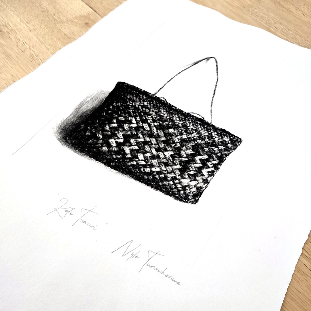 KETE TUAURI - Ltd Edition Dry Point Etching Print