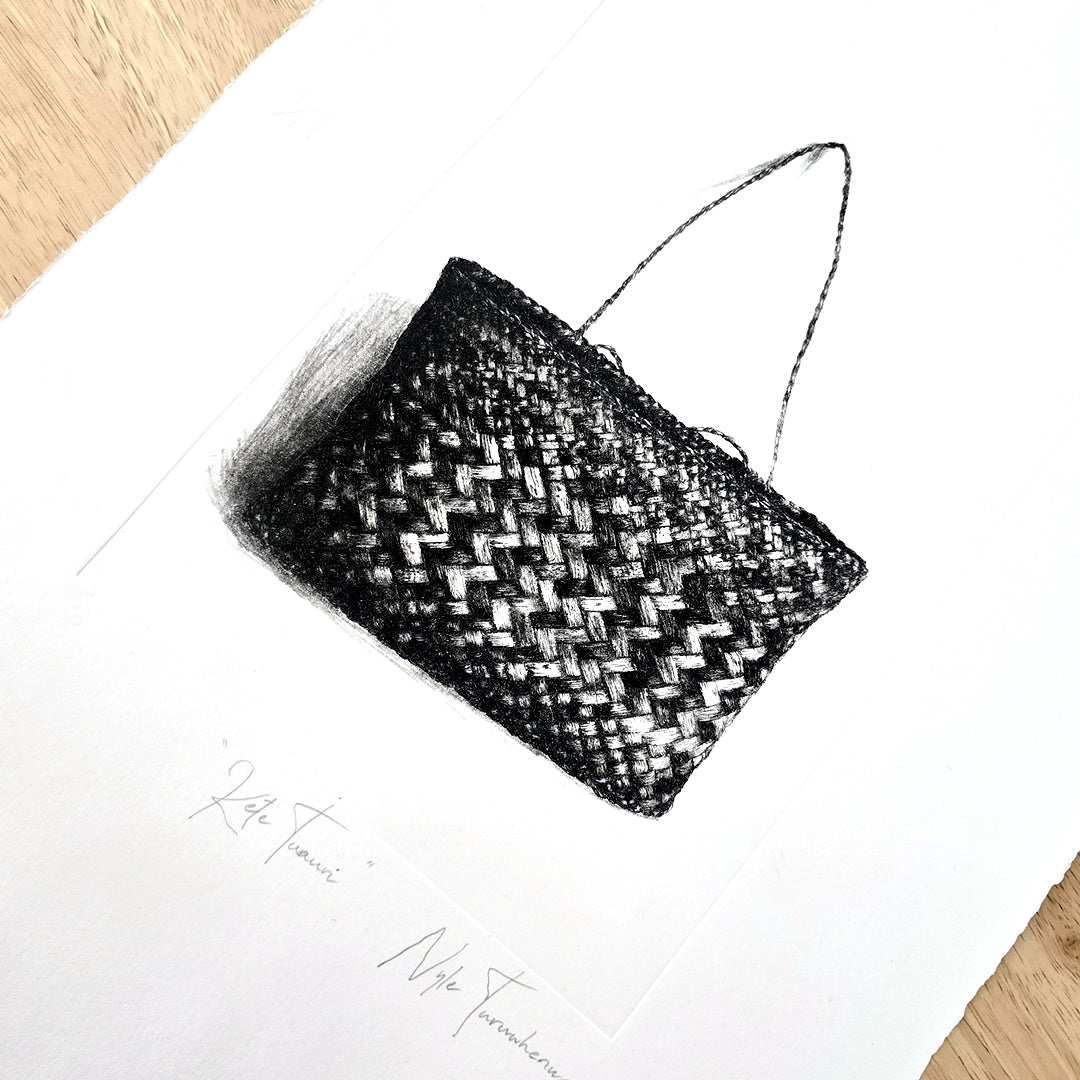 KETE TUAURI - Ltd Edition Dry Point Etching Print