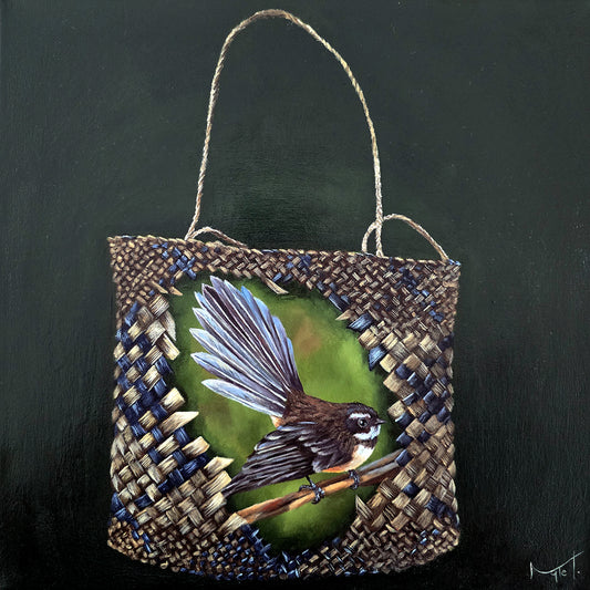 FANTAIL IN A KETE - Ltd Edition Print