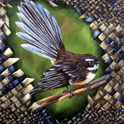 FANTAIL IN A KETE - Ltd Edition Print