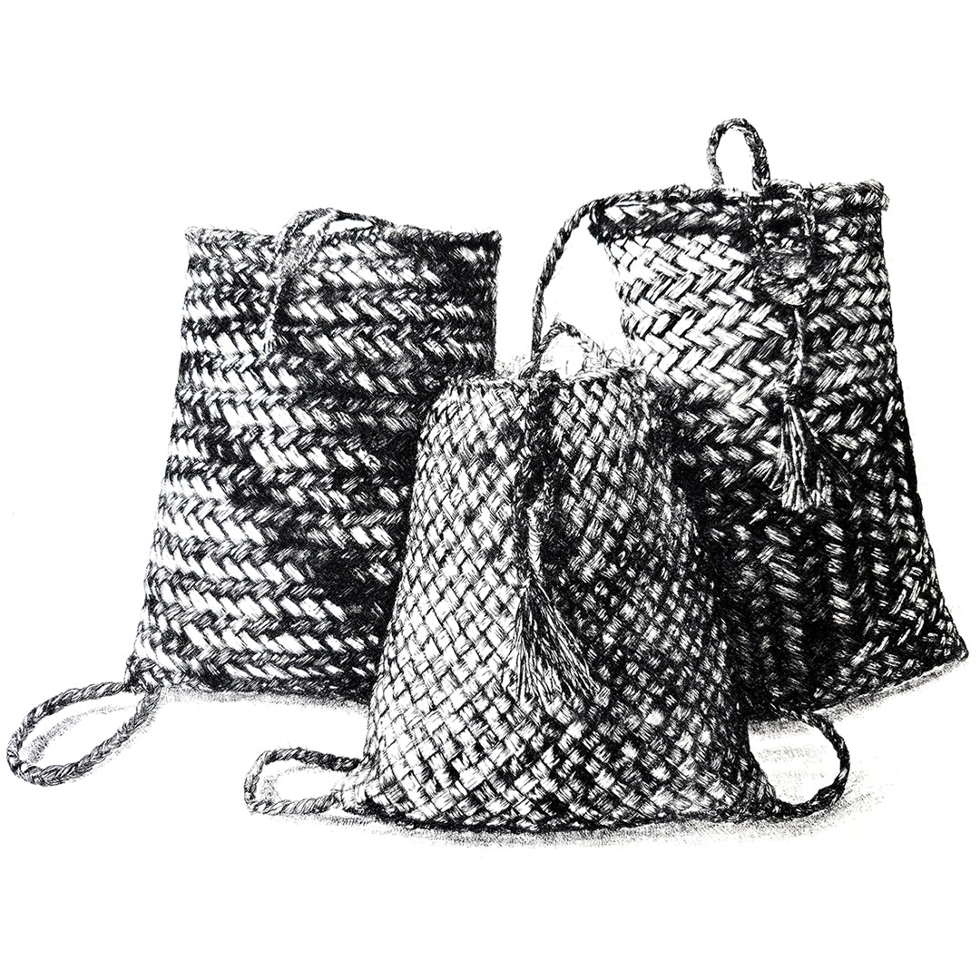 KETE O TE WĀNANGA - Ltd Edition Dry Point Etching Print