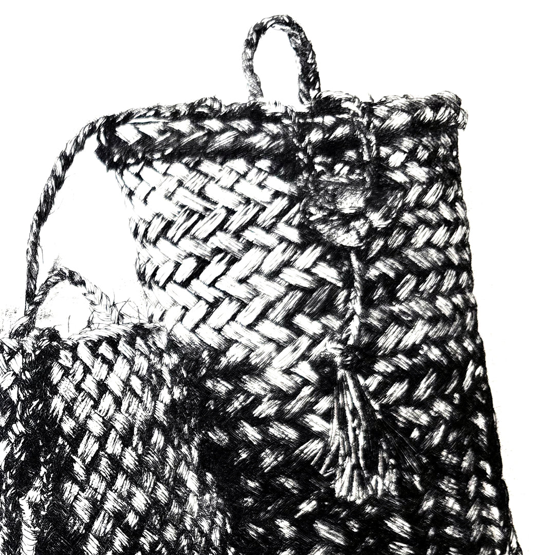 KETE O TE WĀNANGA - Ltd Edition Dry Point Etching Print