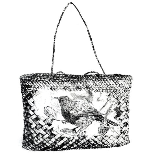 TŪĪ I TE KETE - Ltd Edition Dry Point Etching Print